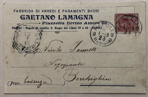 Advertising postcard gaetano - advertising,